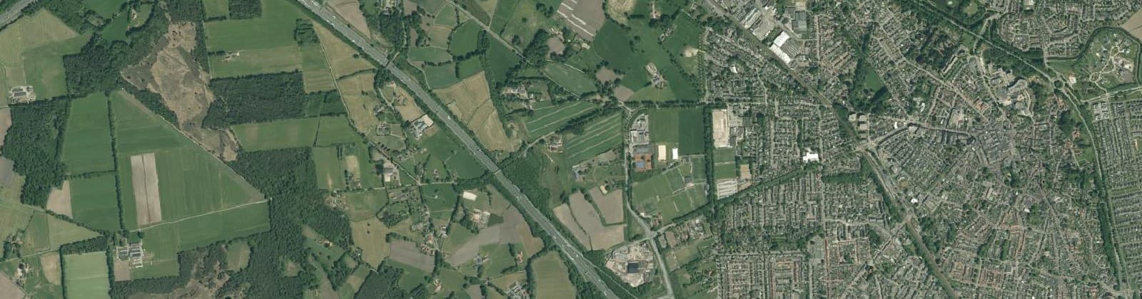 Luchtfoto van Verspreide huizen Borne-West