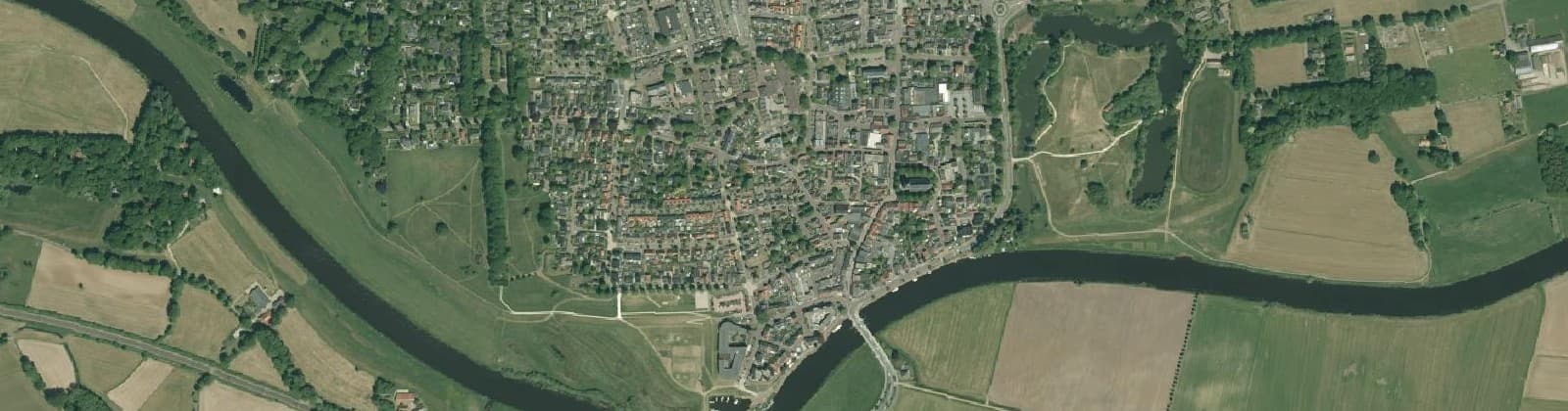 Luchtfoto van Dalfsen Centrum