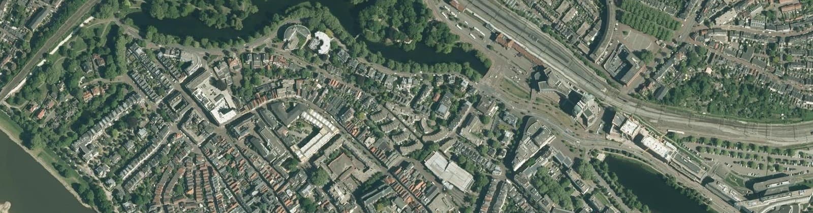 Luchtfoto van Singel