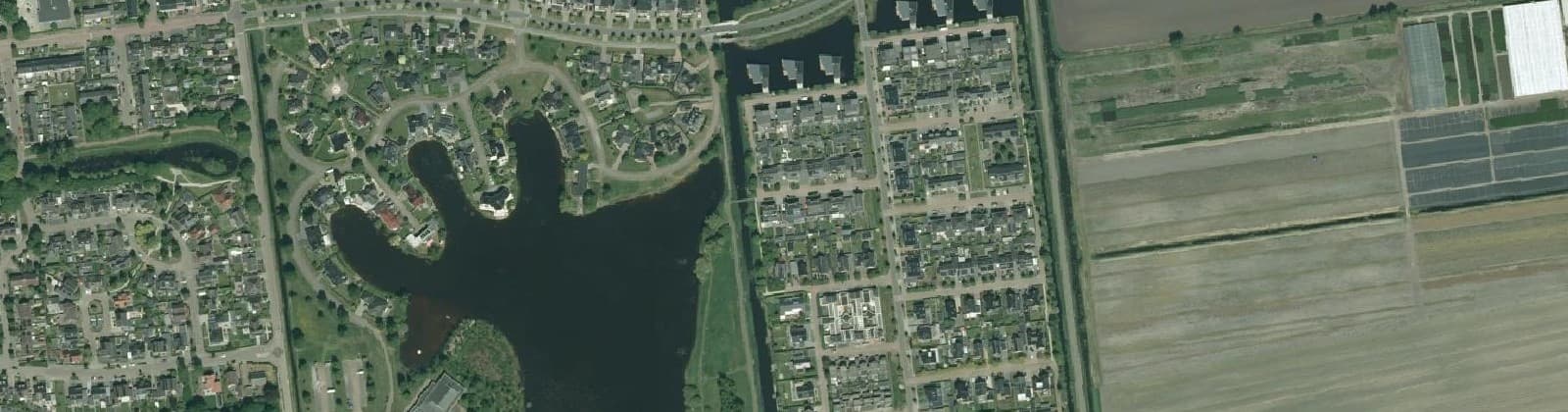 Luchtfoto van Dedemsvaart-Zuidoost