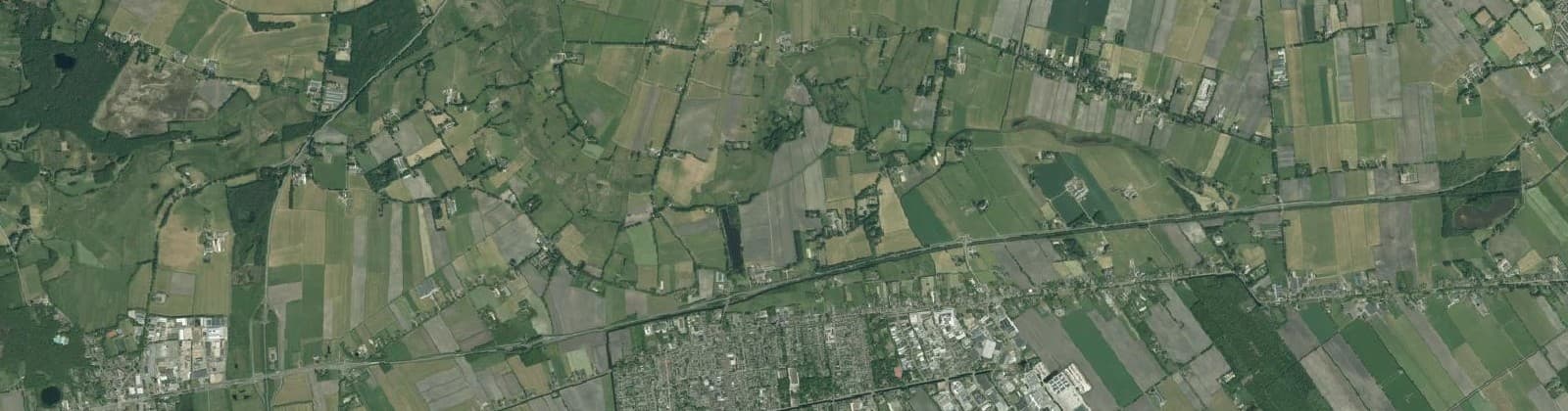 Luchtfoto van Verspreide huizen Reestgebied