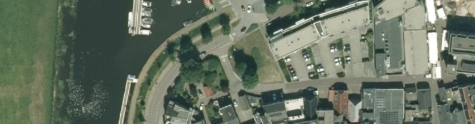 Luchtfoto van Centrum Saneringsgebied