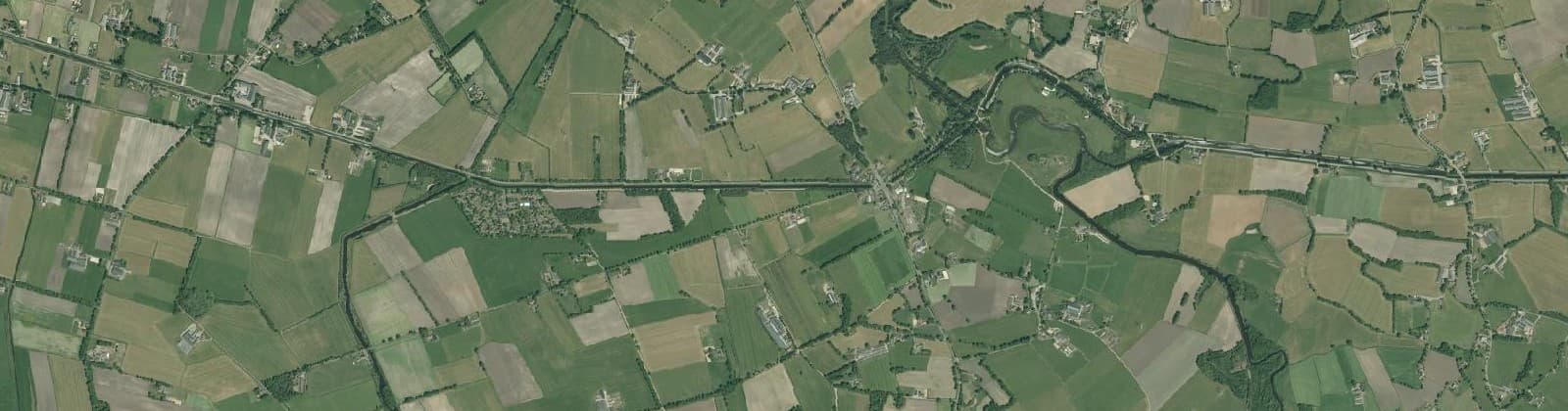 Luchtfoto van Egede, Elen en Rhaan