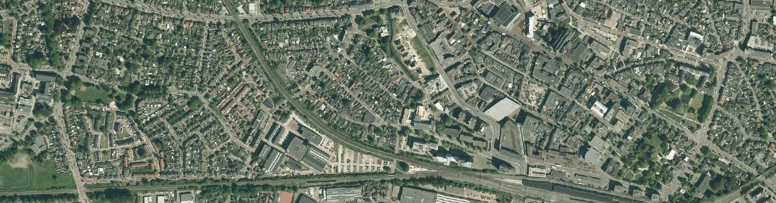 Luchtfoto van Binnenstad West