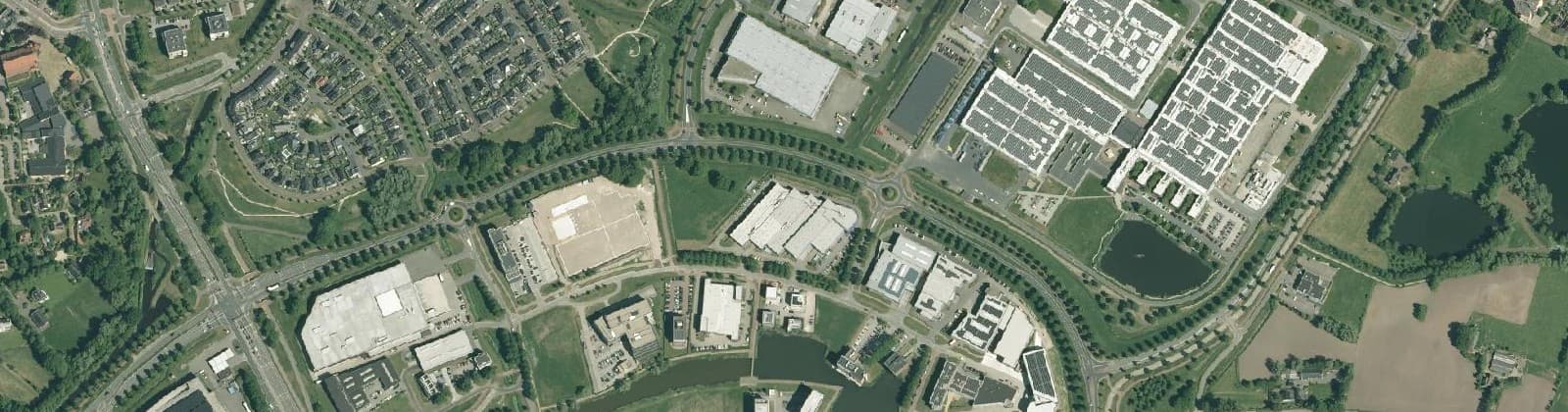 Luchtfoto van Bedrijventerrein Westermaat Noordoost