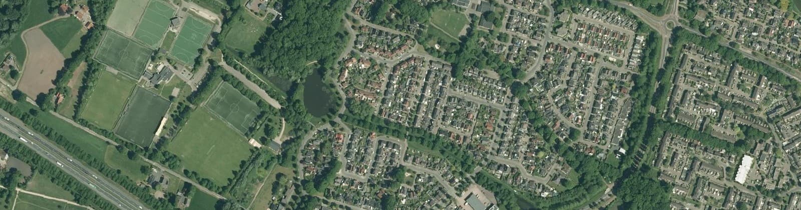Luchtfoto van Roershoek