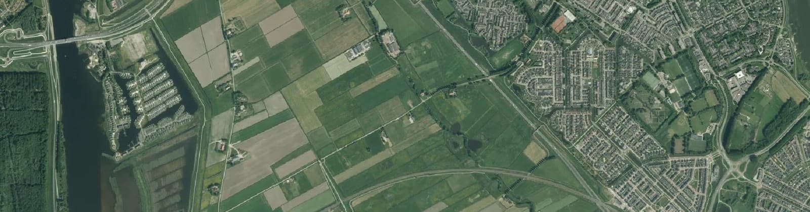 Luchtfoto van Polder Dronthen