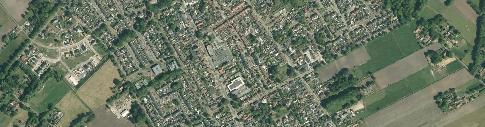 Luchtfoto van Overdinkel kern
