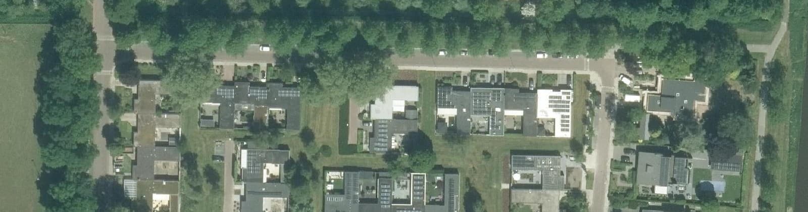 Luchtfoto van Emmeloord-Centrum-Bos en Gaard