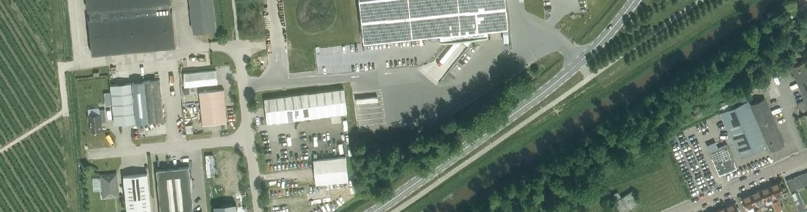 Luchtfoto van Kraggenburg-bedrijventerrein