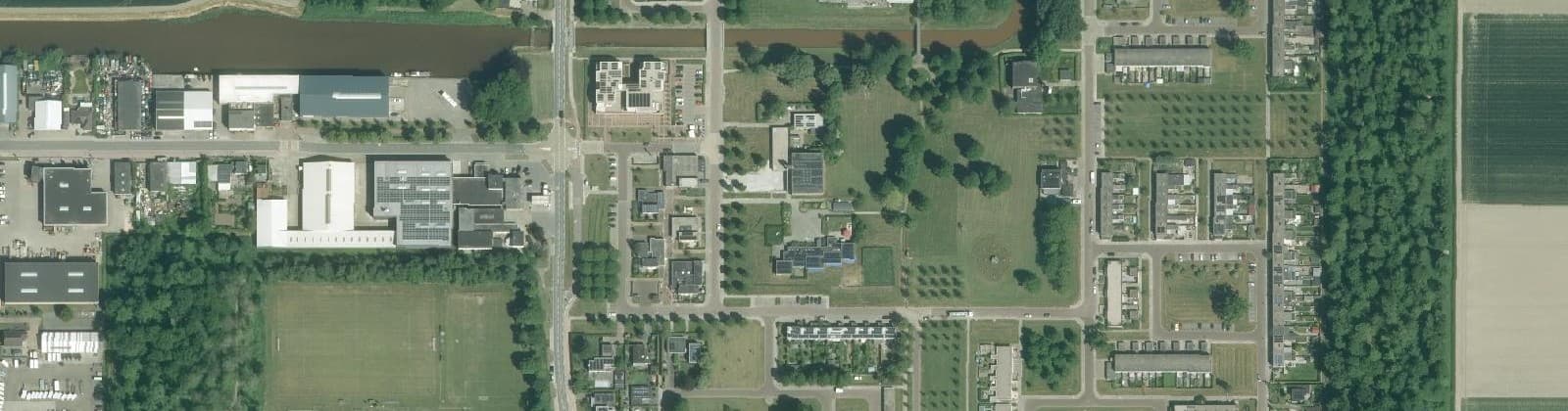 Luchtfoto van Nagele-woonkern