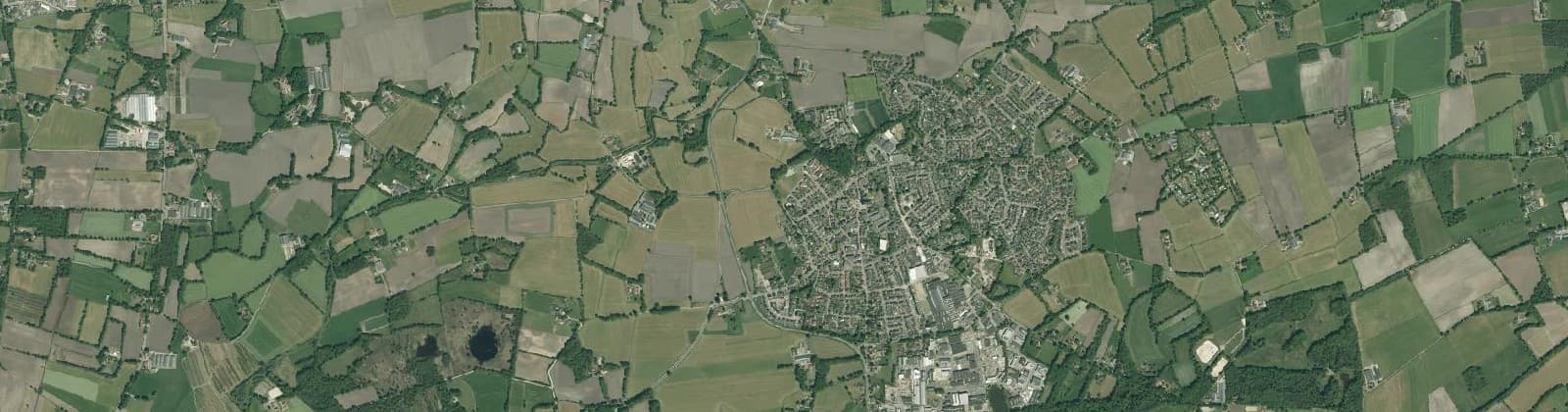 Luchtfoto van Verspreide huizen Tubbergen