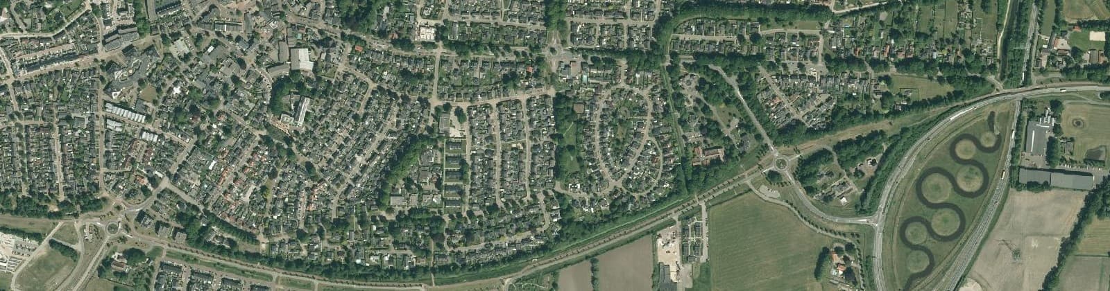 Luchtfoto van De Maaten