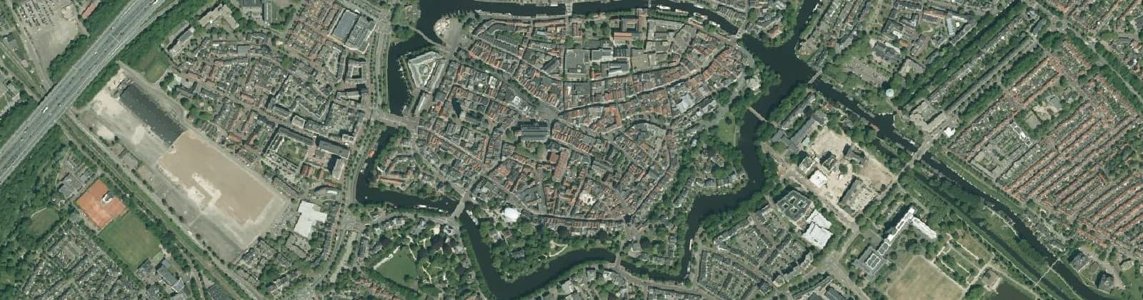 Luchtfoto van Binnenstad-Zuid