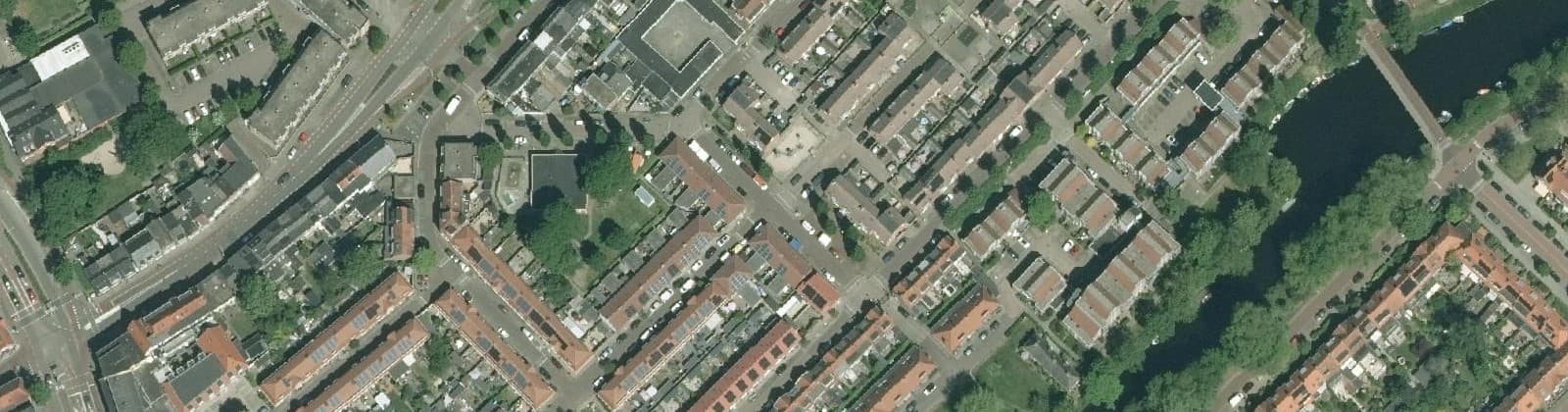 Luchtfoto van Indischebuurt