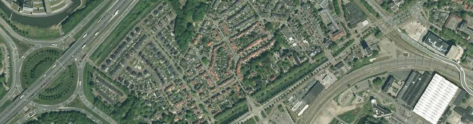 Luchtfoto van Veerallee