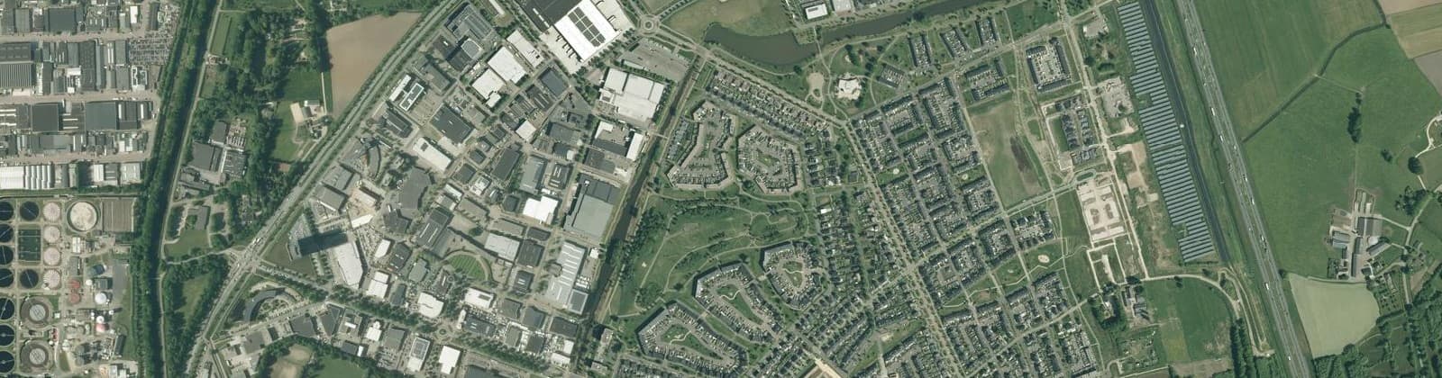 Luchtfoto van Bedrijvenpark Apeldoorn-Noord