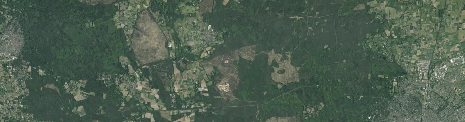 Luchtfoto van Bosgebied Meerveld