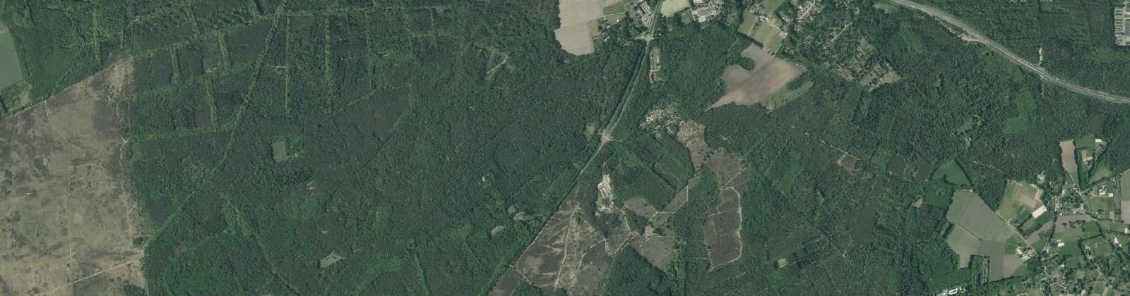 Luchtfoto van Bosgebied Ugchelen