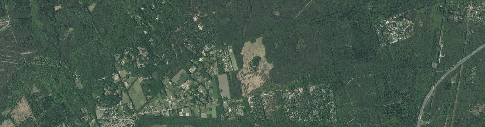 Luchtfoto van Bosgebied Hoenderloo