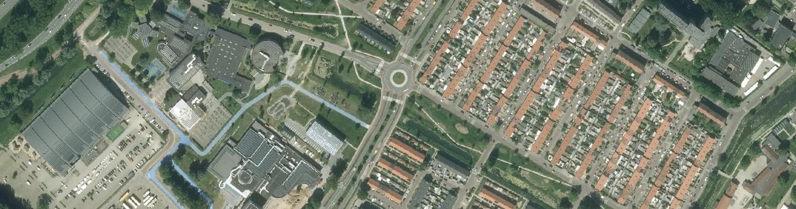 Luchtfoto van Zeegsingel e.o.