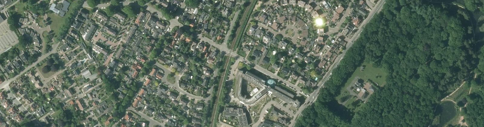 Luchtfoto van Vliegersveld