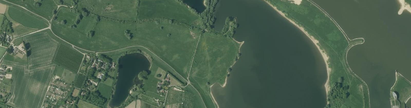 Luchtfoto van Weurt-Buitengebied Noord