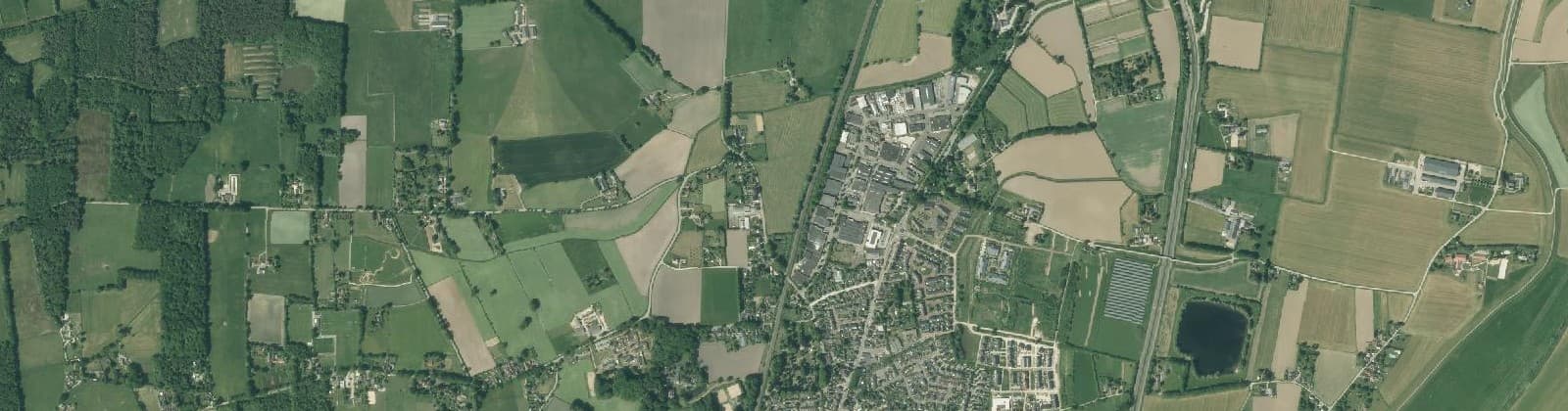 Luchtfoto van Rhienderen Buitengebied