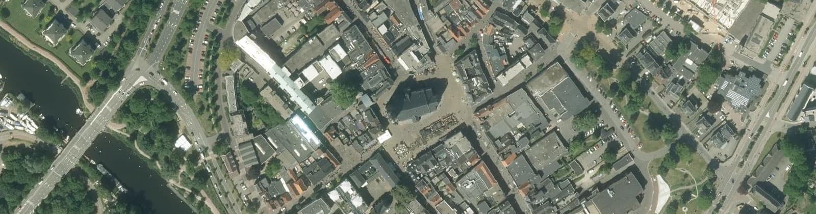 Luchtfoto van Stadscentrum