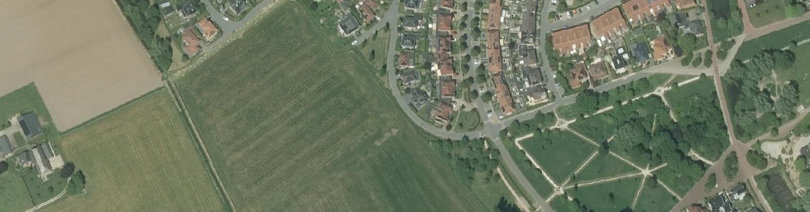 Luchtfoto van Romantische buurt - zuid