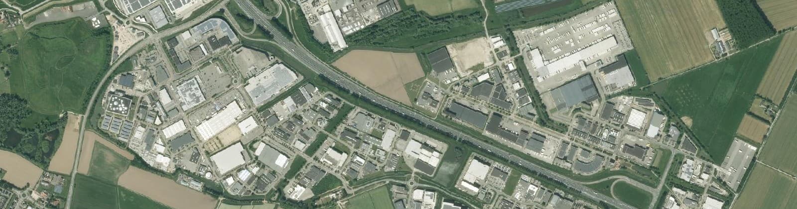 Luchtfoto van Bedrijventerrein