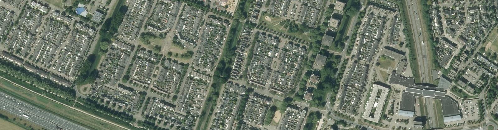 Luchtfoto van De Singels