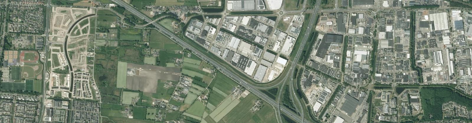 Luchtfoto van Schuttersveld-Zuid