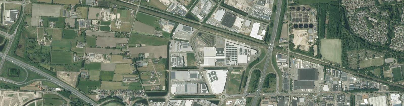 Luchtfoto van Schuttersveld-Noord