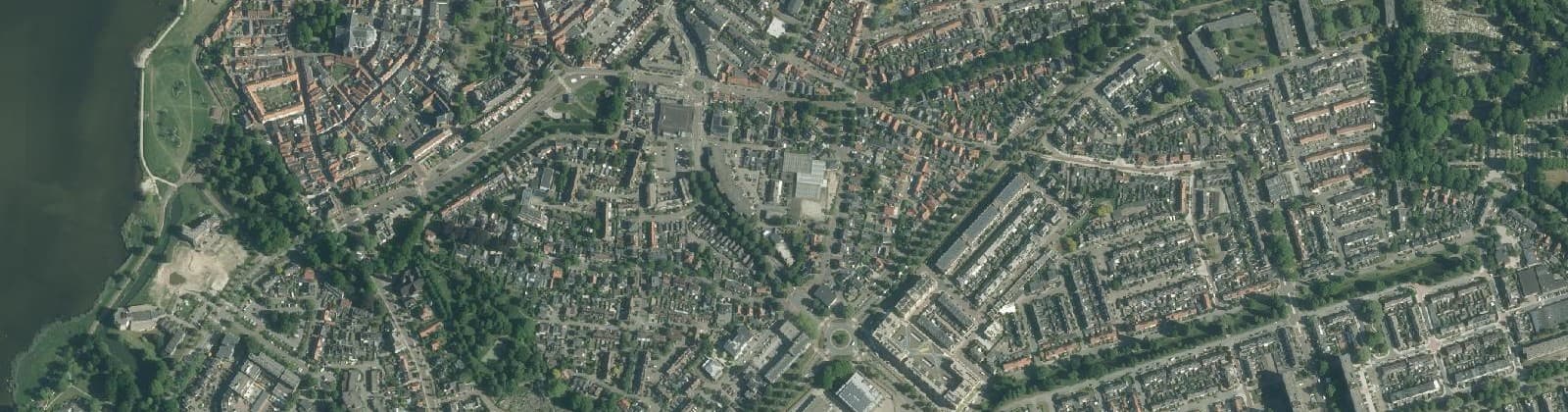 Luchtfoto van Friesegracht Noord