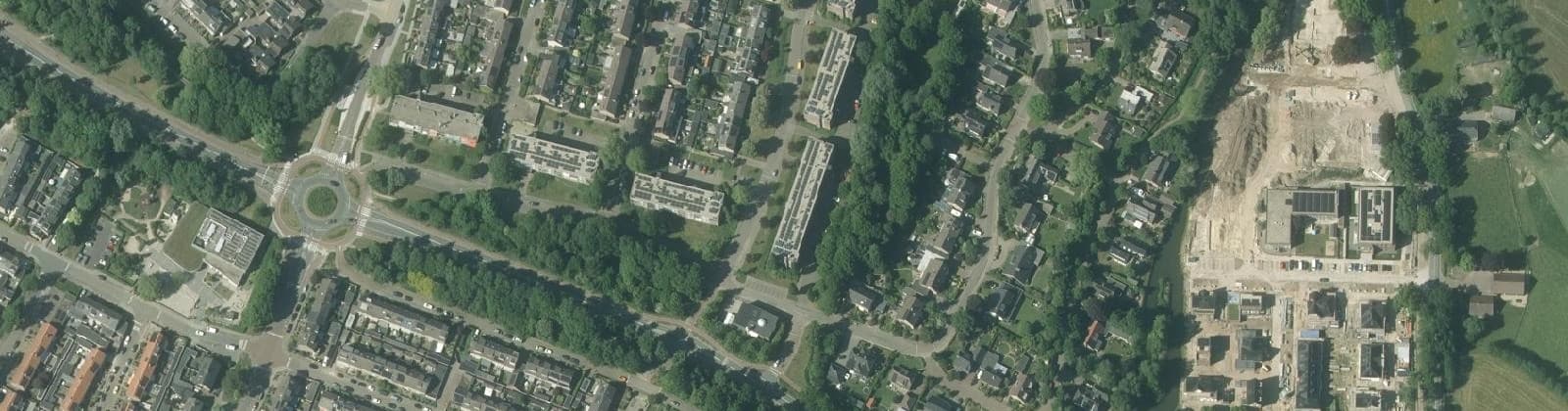 Luchtfoto van Paasbos-oost