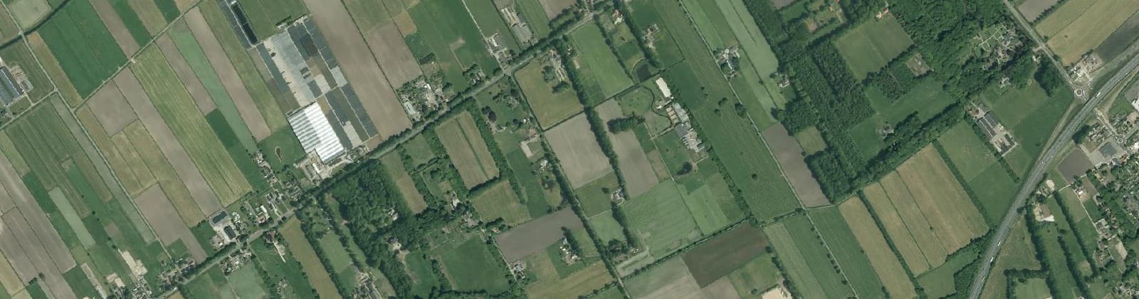 Luchtfoto van Verspreide huizen Wezep