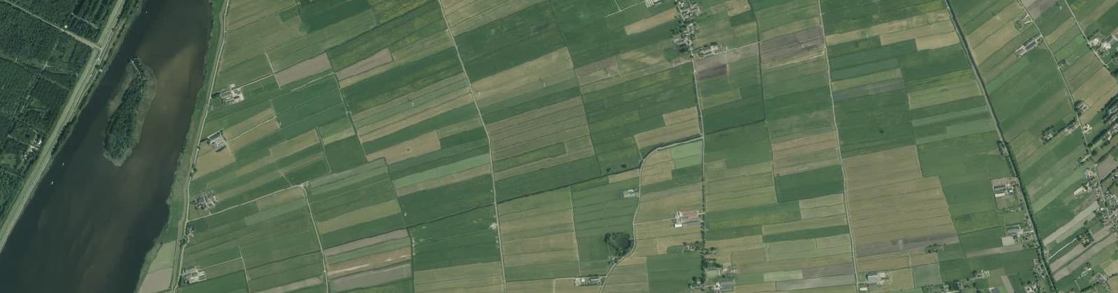 Luchtfoto van Verspreide huizen Oosterwolde