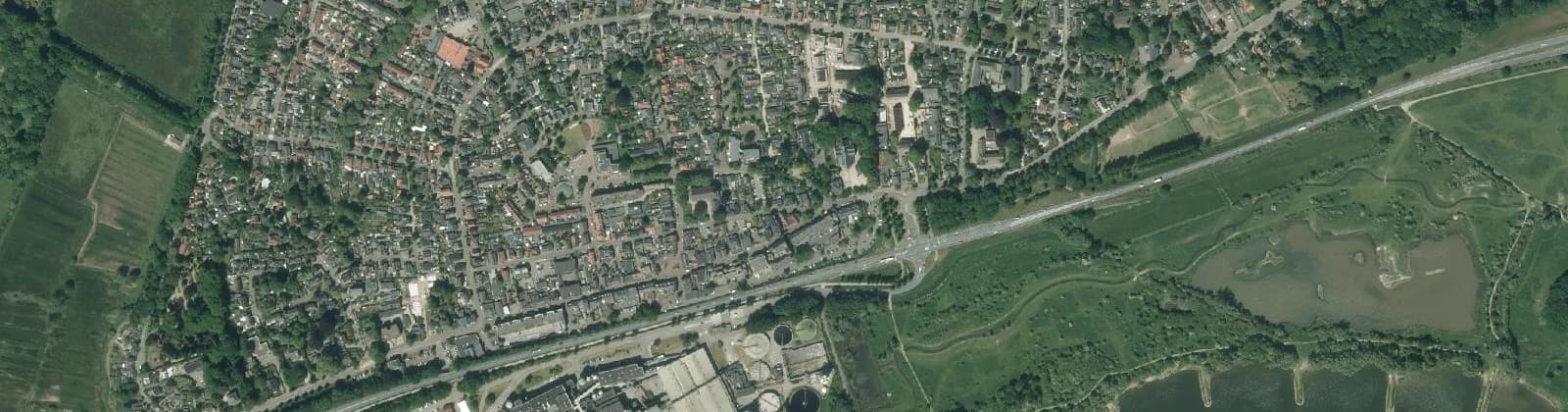 Luchtfoto van Renkum Centrum