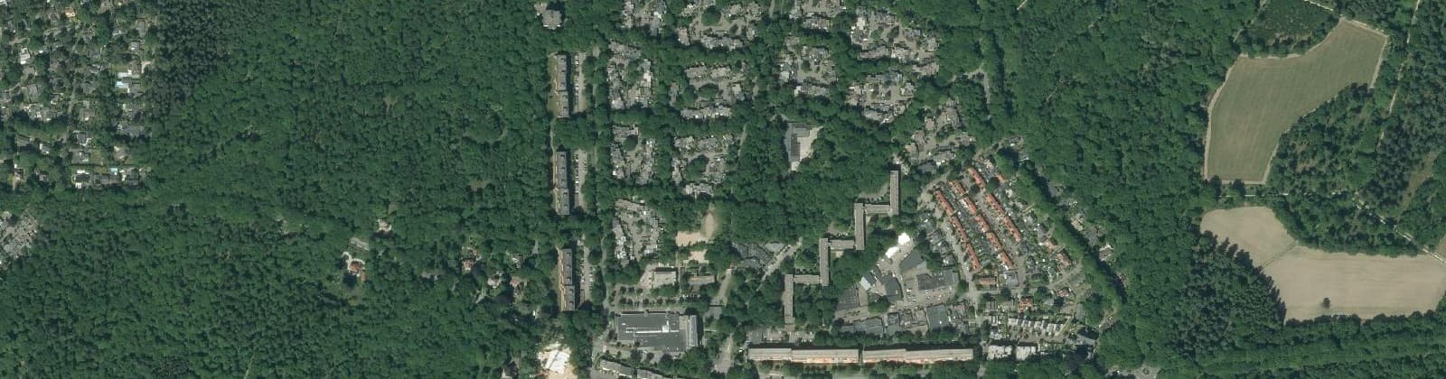 Luchtfoto van Clusterwoningen