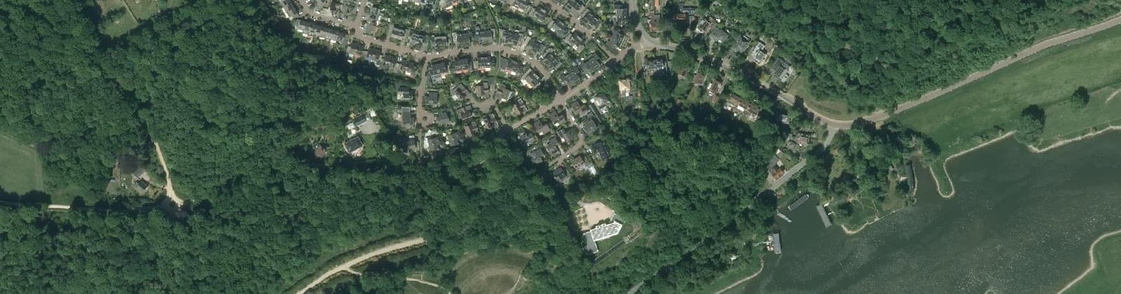 Luchtfoto van Hunneschans - Valckeniersbossen