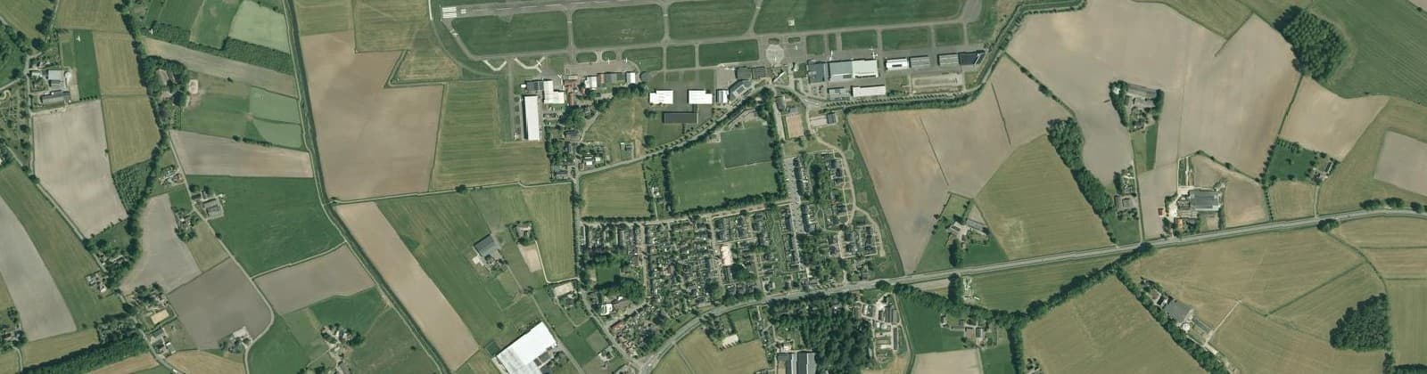 Luchtfoto van Teuge Dorpskern