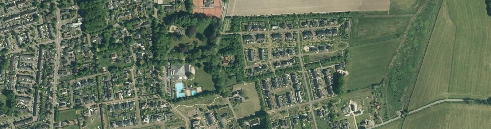 Luchtfoto van Twello Omg. Veenhuisweg en De Schaker