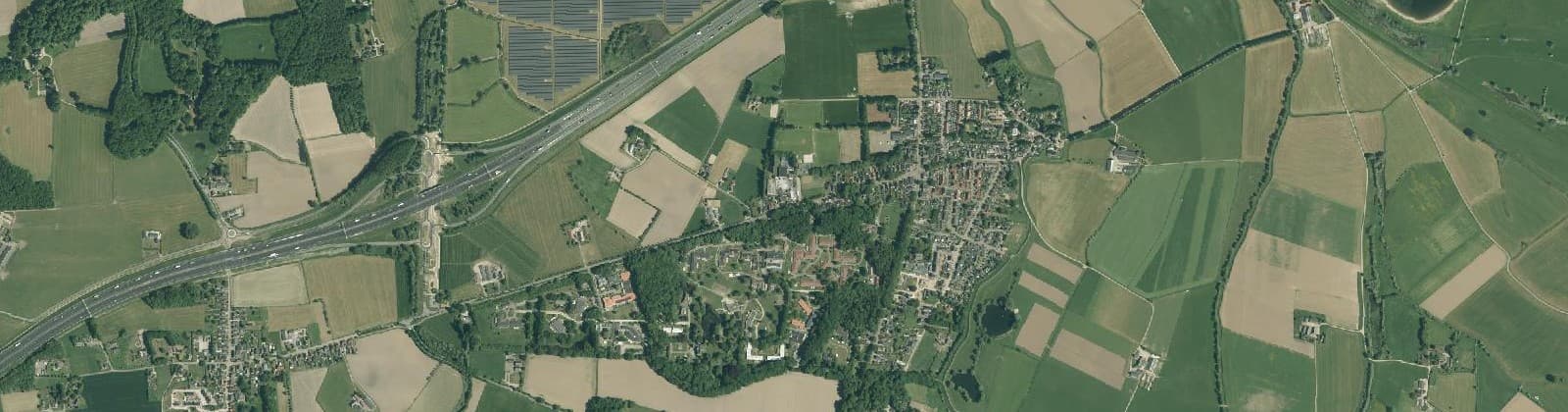 Luchtfoto van Wilp Dorpskern
