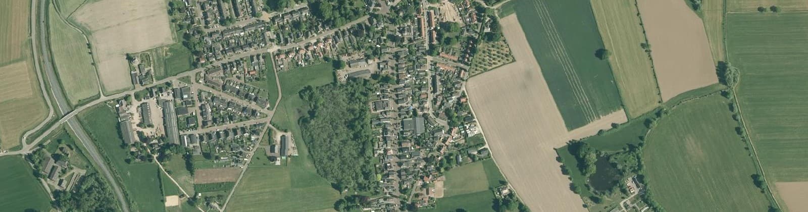 Luchtfoto van Voorst Dorpskern