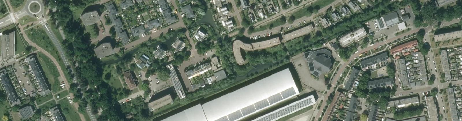 Luchtfoto van Boomgaarden