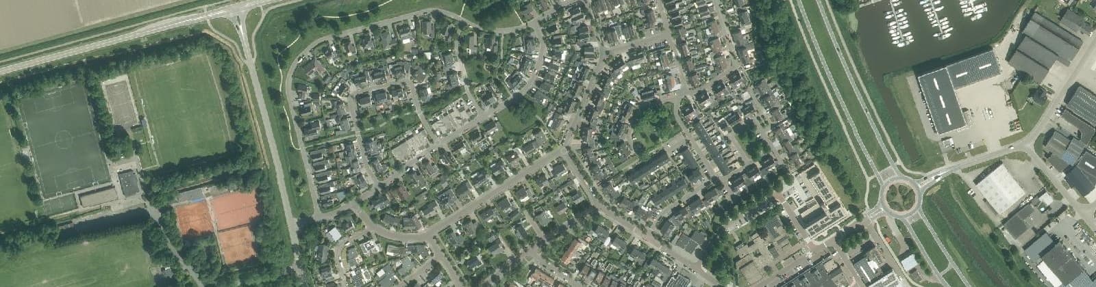 Luchtfoto van Kampbuurt