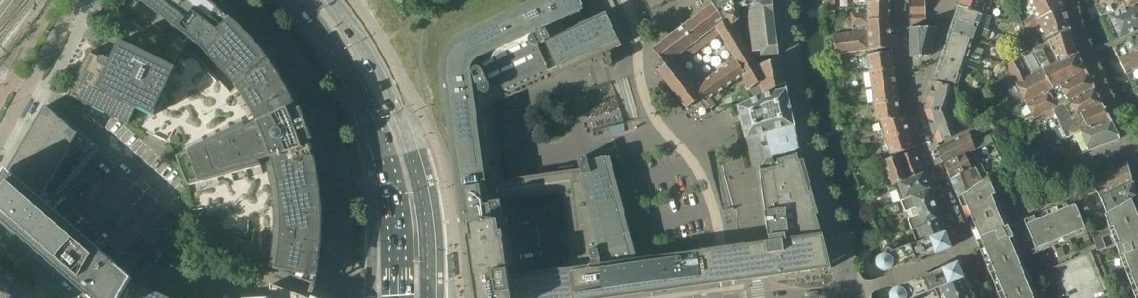 Luchtfoto van Stadhuisplein