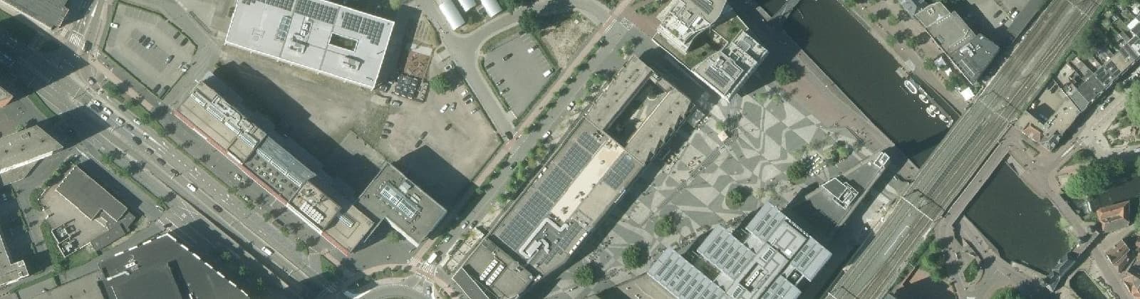 Luchtfoto van Eemplein-Nieuwe Stad