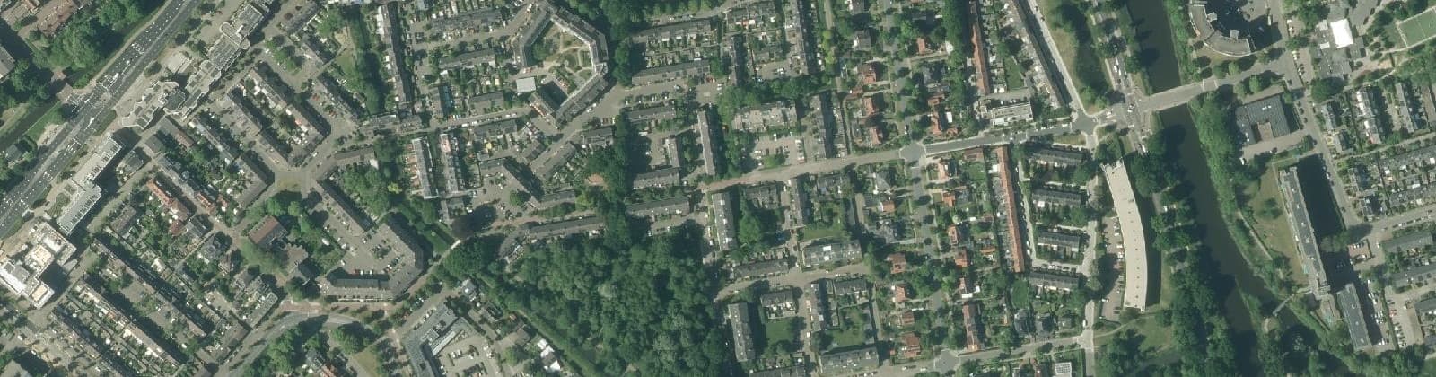 Luchtfoto van Componistenbuurt-Noord